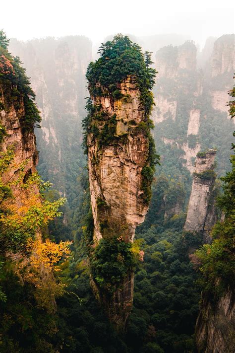 THE TRAVEL GURU — The karst pillars of Zhangjiajie, China Follow Us...