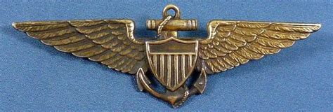 Full Size Sterling 1930’s Naval Aviator Pin Back Wing – Griffin Militaria