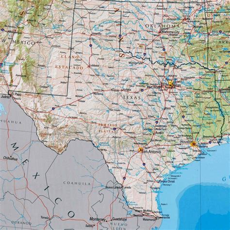 Texas Road Map With Cities And Towns - Printable Maps