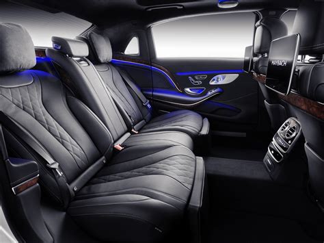 Black car seats, Mercedes-Maybach S-Class, 2018 Cars, interior HD ...