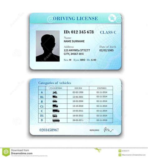 Driver License Illustration Stock Vector – Illustration Of Pertaining ...