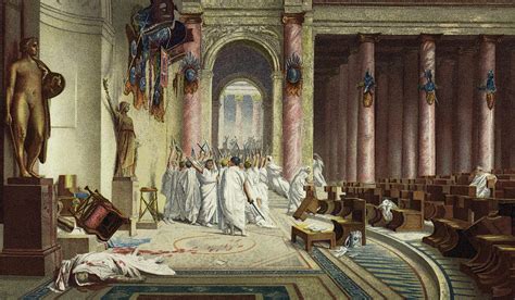 The Death Of Caesar Painting by Jean Leon Gerome