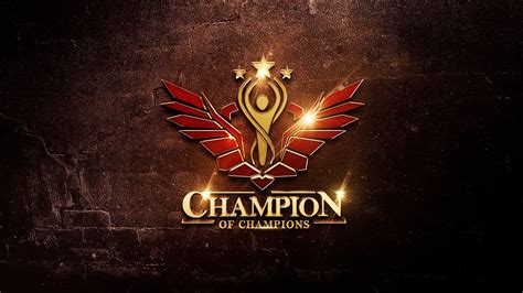 Champion of Champions Logo in Gold and Red