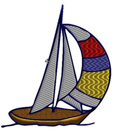 This is Sailboat embroidery design free ~ Fishing