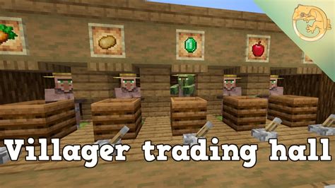 Minecraft bedrock villager trading hall