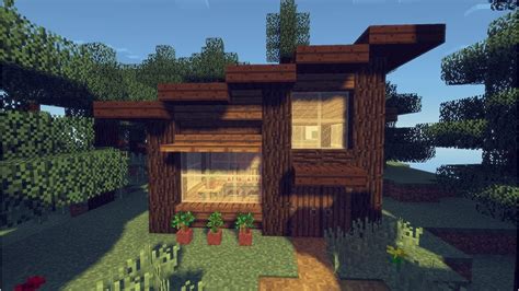 Wood Cabin - A Minecraft House In Minutes - YouTube