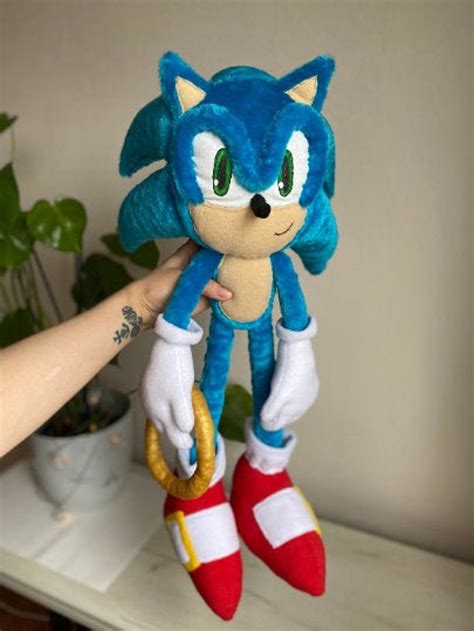 SONiC Custom Plush toy blue fast hedgehog | Etsy