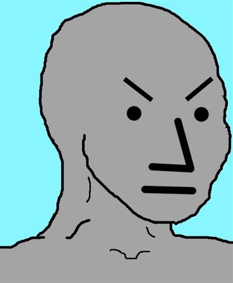 Angry NPC face Blank Template - Imgflip