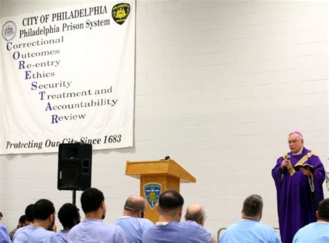 Archbishop celebrates Mass at Curran-Fromhold Correctional Facility ...