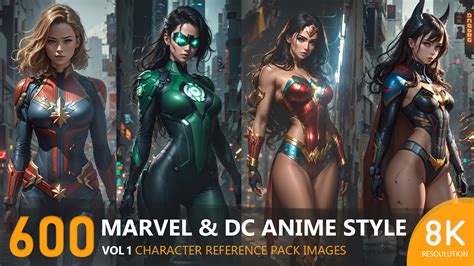 ArtStation - Marvel & DC Anime Style Vol1-8k|Reference pack Images ...