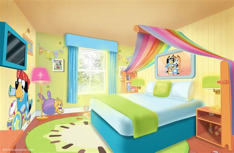 Alton Towers Resort unveils world’s first 'Bluey' themed hotel bedrooms ...