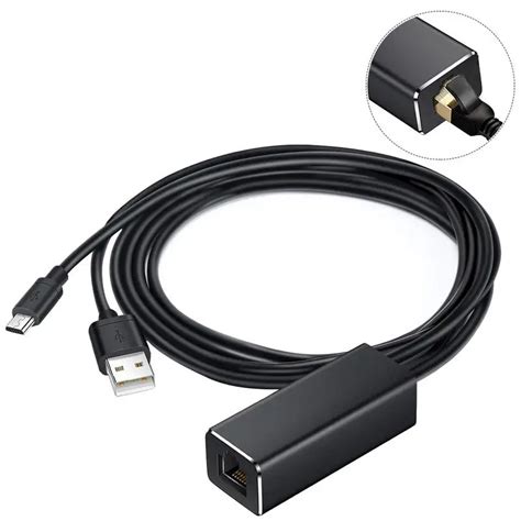 For Chromecast Ethernet Adapter USB 2.0 To RJ45 For Google For ...