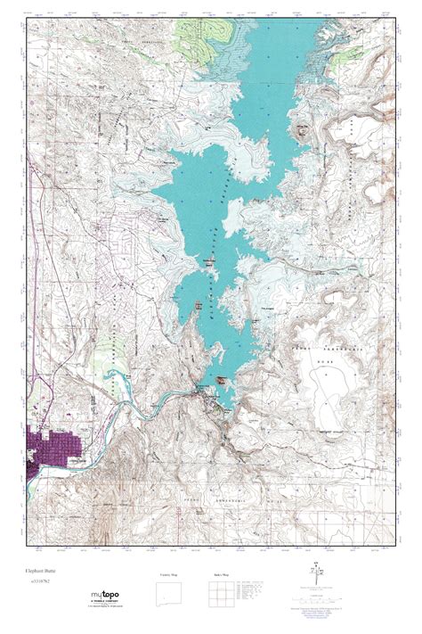 MyTopo Elephant Butte, New Mexico USGS Quad Topo Map