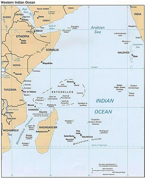 Seychelles Islands Map