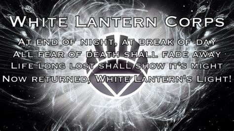 White Lantern Corps Oath by Pattyw99 on DeviantArt