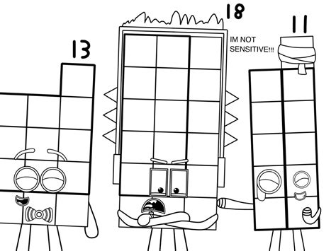 Number 13 Coloring Worksheet