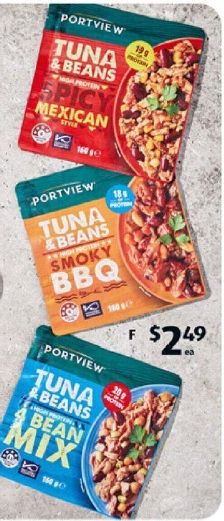 Portview Tuna & Beans Pouch 160g offer at ALDI