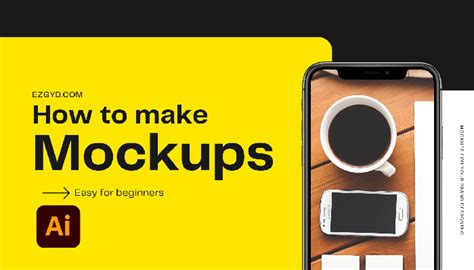 How to Make Mockup in Illustrator - ezGYD.com