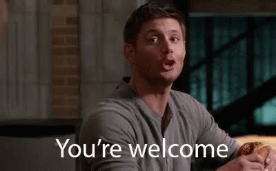 You're Welcome GIF - Supernatural DeanWinchester JensenAckles ...