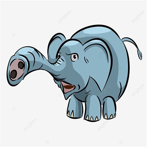 Cartoon Zoo Animals Clipart PNG Images, Cartoon Elephant Animal Biology ...