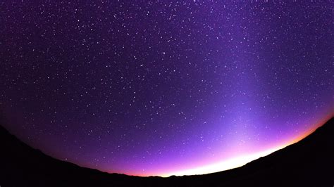 Shimmering Stars With Background Of Purple Sky HD Space Wallpapers | HD ...