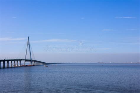 China `s Hangzhou Bay Bridge Editorial Image - Image of jiaxing, bridge ...