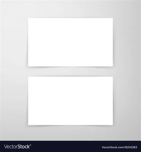 Blank business card mockup Royalty Free Vector Image