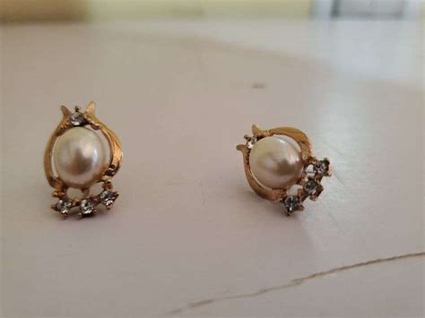 Pearl and Diamond Stud Earrings - Assiter Auctioneers