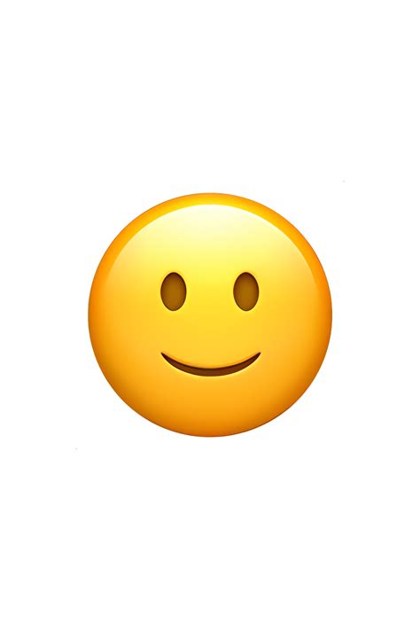 🙂 Slightly Smiling Face Emoji in 2023 | Emoji, Emoji images, Ios emoji