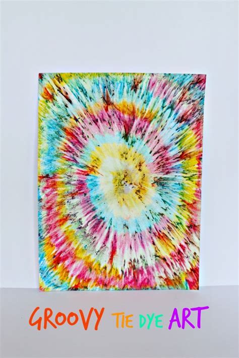 Gorgeously Groovy Tie Dye Art for Kids - How Wee Learn