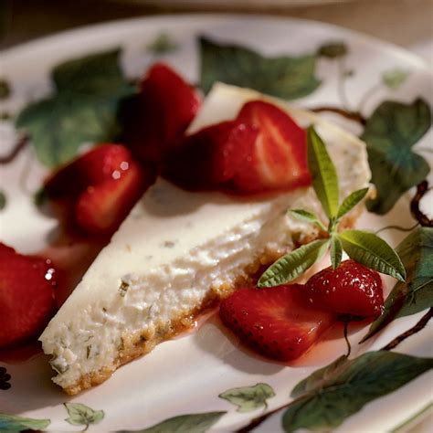 Lemon Verbena Cheesecake Recipe - EatingWell