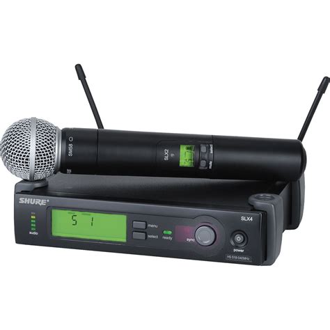 Shure SLX24/SM58 Wireless Handheld Microphone SLX24/SM58-J3 B&H