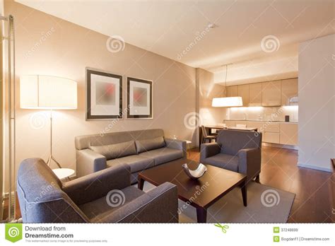 Luxurious Hotel Suite Living Room Stock Image - Image of business ...