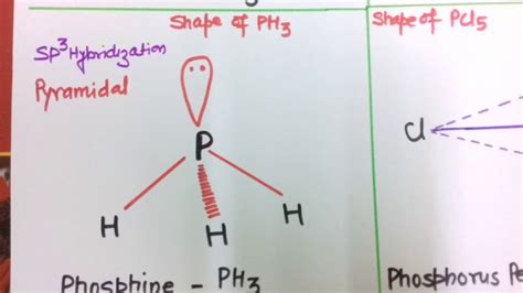 Structure of NH3,PH3,PCl3 and PCl5 - YouTube