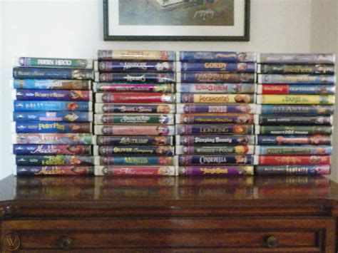 Lot of 47 Disney VHS Tapes Black Diamond Beauty and the Beast and ...