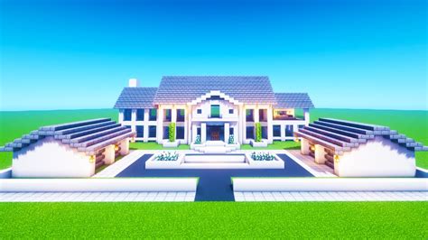 Minecraft Tutorial: How To Make A Modern Suburban Mansion "2020 ...