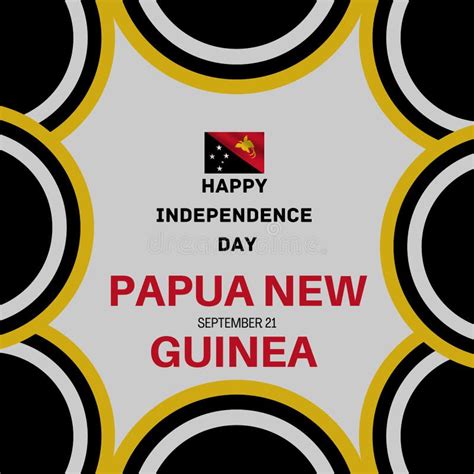 September 21st Happy Independence Day of Papua New Guinea Poster Design ...