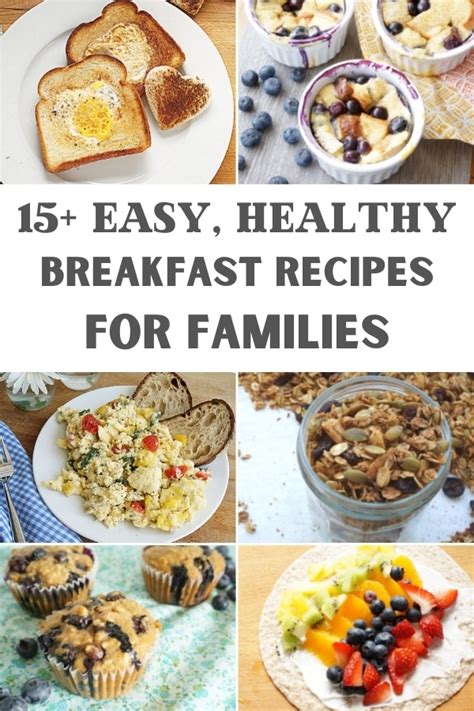 15+ Easy Healthy Breakfast Ideas for Families