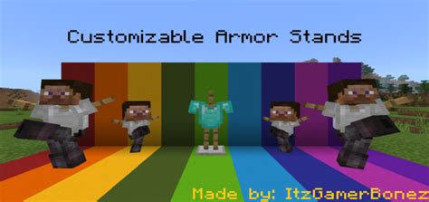 Customizable Armor Stands v.1.2 - MCPE Addons/MCPE Mods & Addons ...