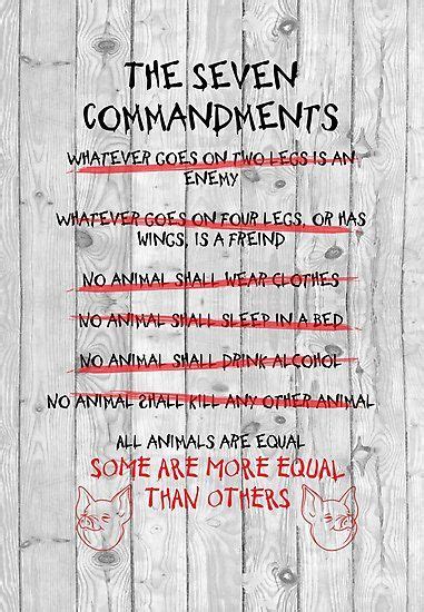 The Seven Commandments - Animal Farm Photographic Print by FosterChild7 ...