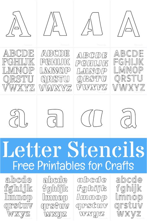 Free Printable Letter Stencils for Crafts