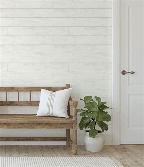 Magnolia Home Shiplap Peel & Stick Wallpaper - White – US Wall Decor