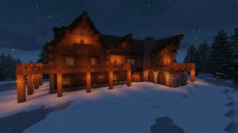 How To Build A Winter Cabin In Minecraft : In today's minecraft ...