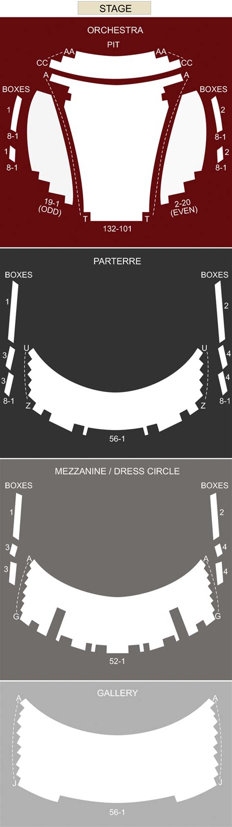 Wagner Noel Performing Arts Center, Midland, TX - Seating Chart & Stage ...