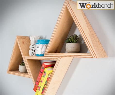 DIY TRIANGLE SHELVES