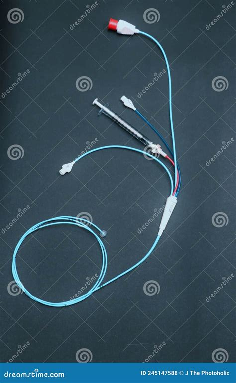 Pulmonary Artery Catheter Used For Right Heart Catheterization. Stock ...