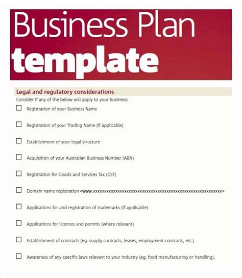 Business Plan Template Australia - Laura Solley's Template