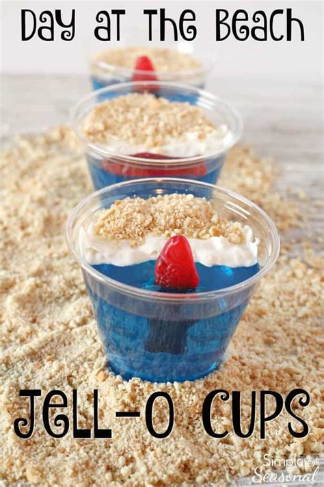 Day at the Beach Jello Cups - Simple and Seasonal