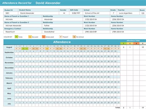 Employee Attendance Tracker Excel ~ Excel Templates