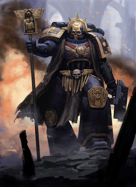 ArtStation - Space Marine Chaplain, Daniel Farin Warhammer Models ...